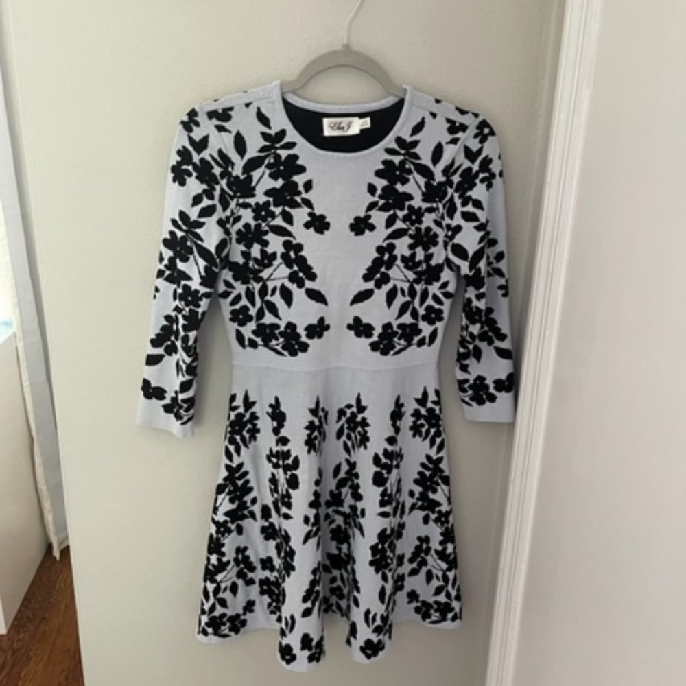 Eliza J 3/4 Sleeve Sweater Dress, Small